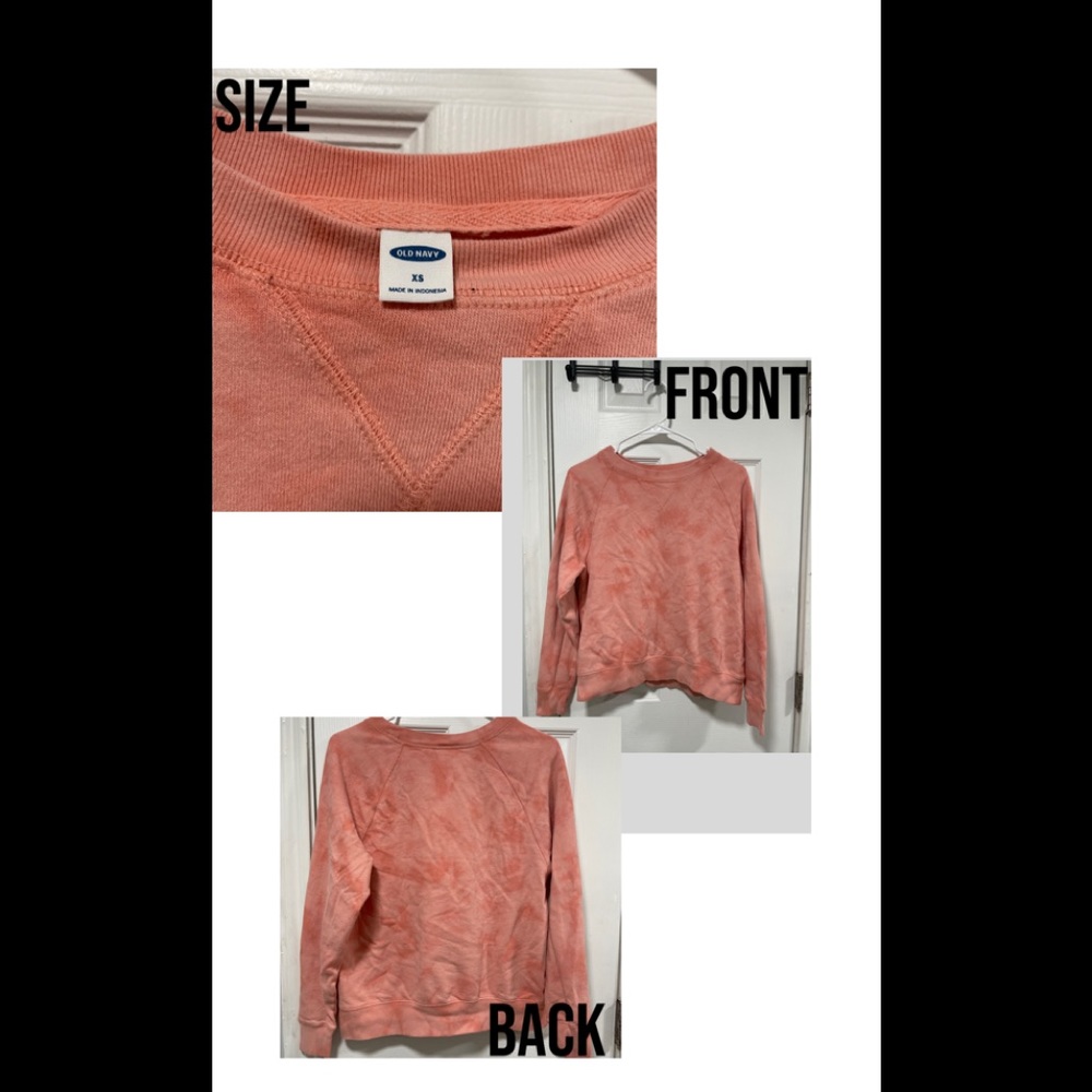 Old navy,tie dye sweater,peachy color!